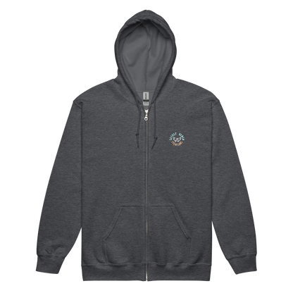 Dig Deep! Dark Heavy Zippered Hoodie