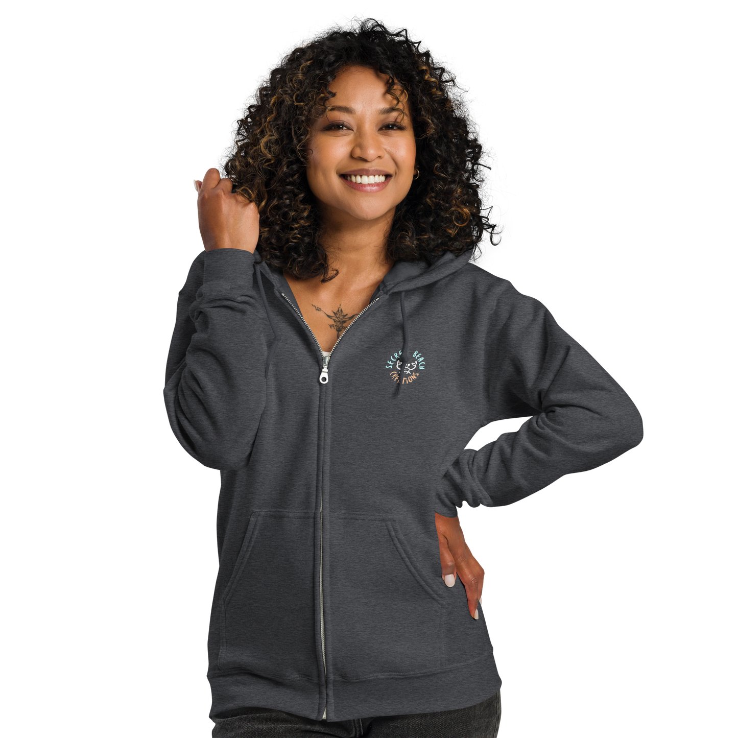 Dig Deep! Dark Heavy Zippered Hoodie