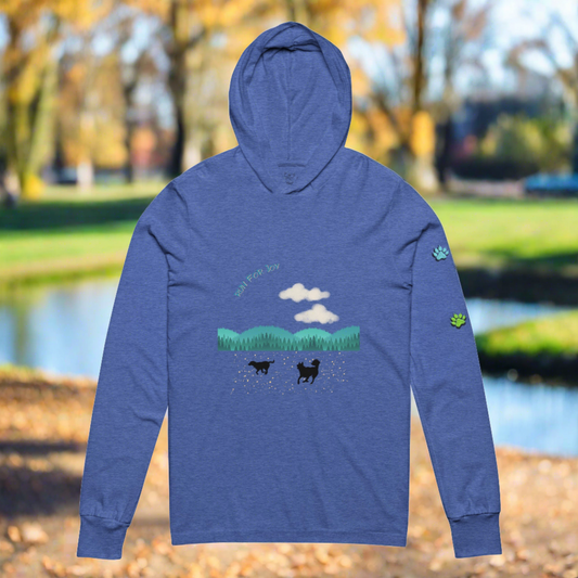 Running Doggos Color Paws Hooded long-sleeve tee