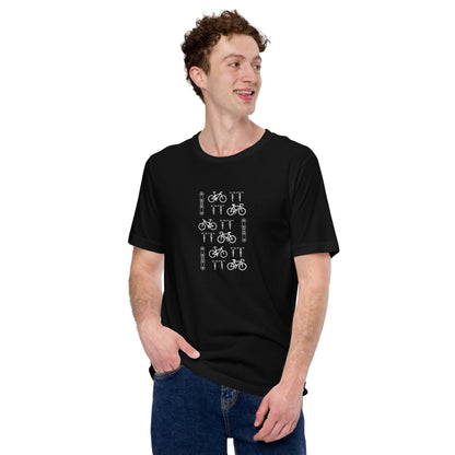 For the Love of Bikes Unisex Black t-shirt