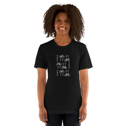 For the Love of Bikes Unisex Black t-shirt