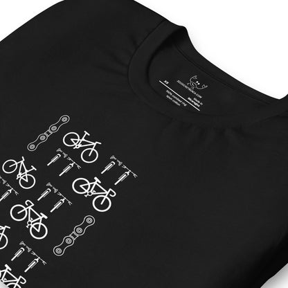 For the Love of Bikes Unisex Black t-shirt